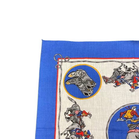 80s WAMCRAFT Cowboy pattern Bandana