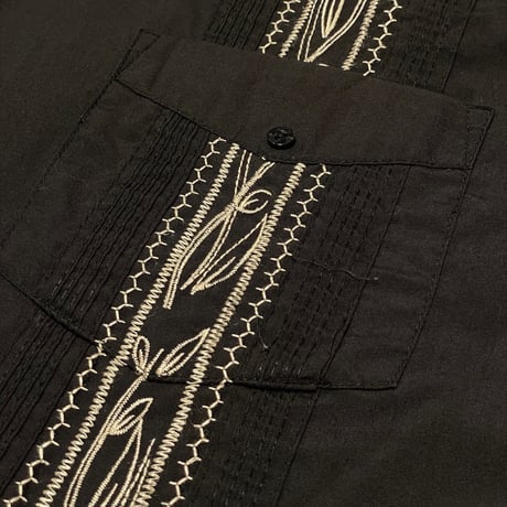 00s~ HABAND Guayabera Zip Shirt