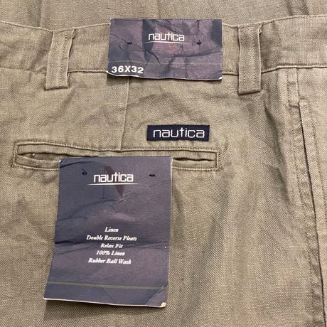 90s- Nautica Linen Slacks