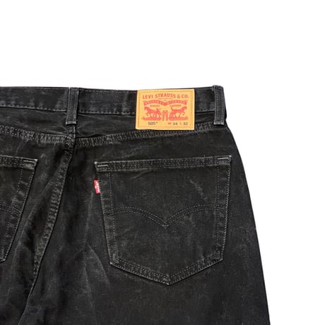 00s- Levi's 505 Black Denim Pants