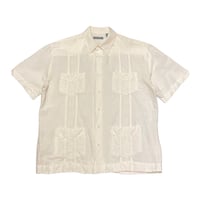 00s- CUBAVERA Linen Rayon Guayabera shirt