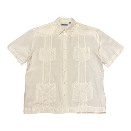 00s- CUBAVERA Linen Rayon Guayabera shirt