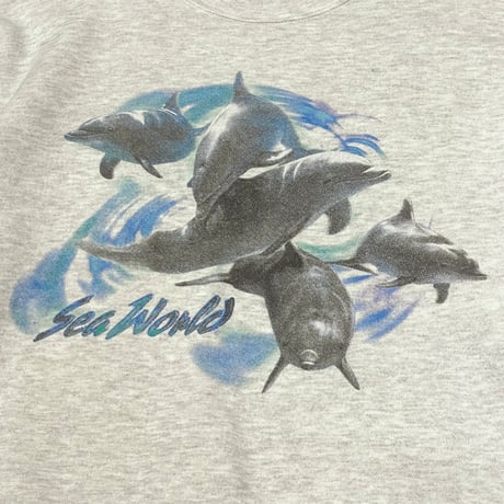 90s- Lee Seaworld Dolphin Printed Sweat Shirt