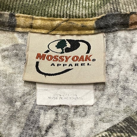 00s- MOSSY OAK Real Tree Camouflage L/S Pocket T-Shirt