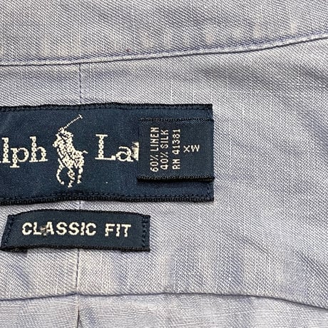 00s- Polo Ralph Lauren Linen/Silk B.D Shirt
