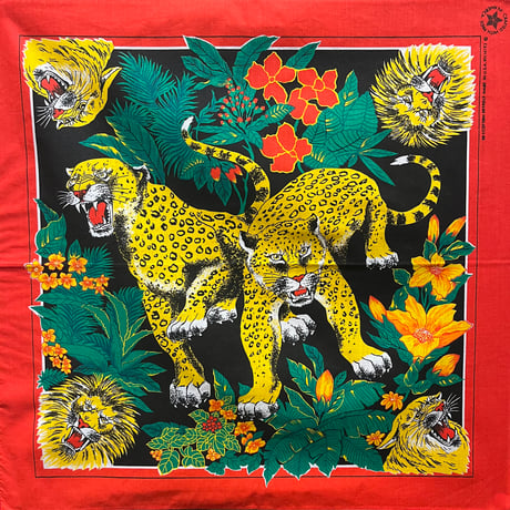 80s Leopard & Lion Bandana #207