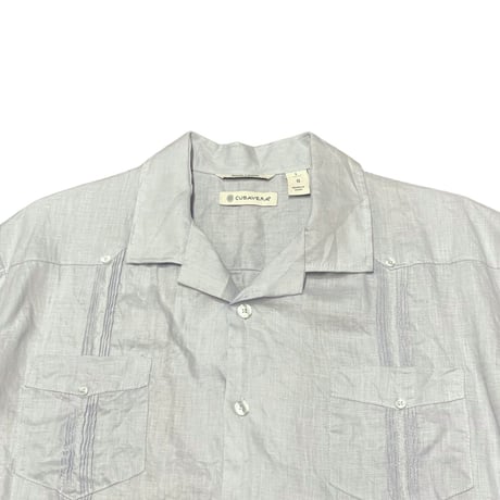 00s- CUBAVERA Linen Guayabera shirt