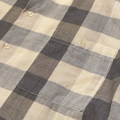 80s~ SOUTH BAY Poly/Cotton Plaid Shirt