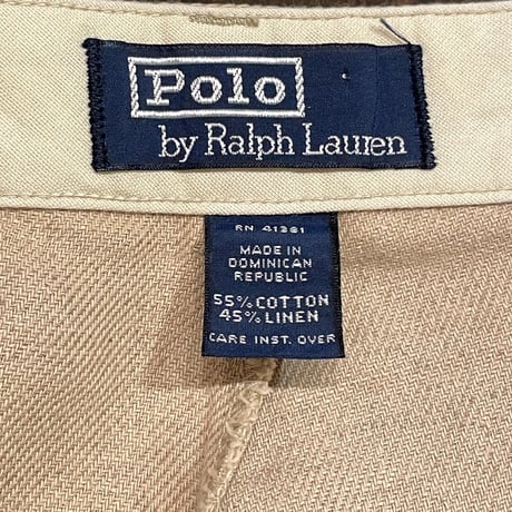 90s- Polo Ralph Lauren Cotton Linen Shorts W34