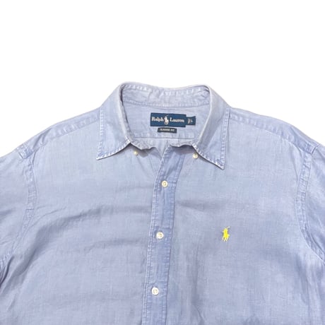 00s- Polo Ralph Lauren Linen/Silk B.D Shirt