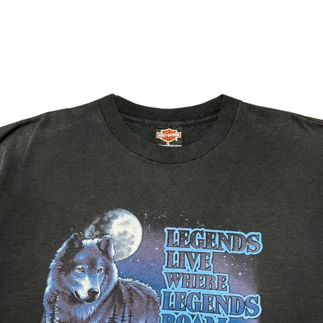 90s Harley-Davidson Wolf & Rider T-Shirt