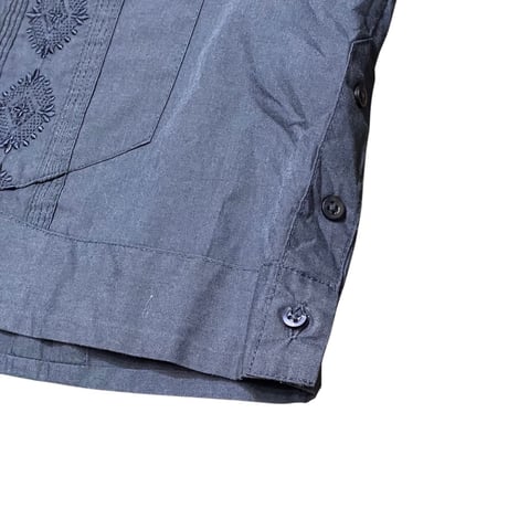 90s- The Havanera Shirt Co. Poly/Cotton Guayabera shirt