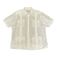 00s- CRIOLLA Linen Guayabera shirt