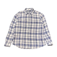 00s- PERRY ELLIS L/S Linen Shirt
