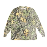 00s- MOSSY OAK Real Tree Camouflage L/S Pocket T-Shirt