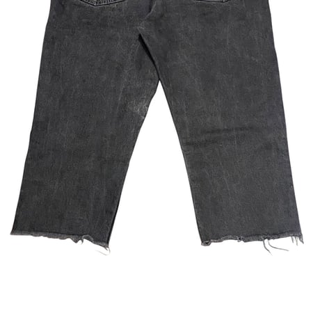 90s Levi’s 550 Cut Off Black Denim Pants