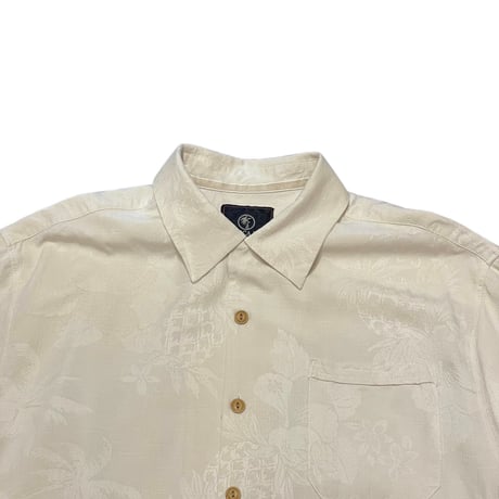 00s~ JAMAICAN JAXX Silk Open Collar Shirt