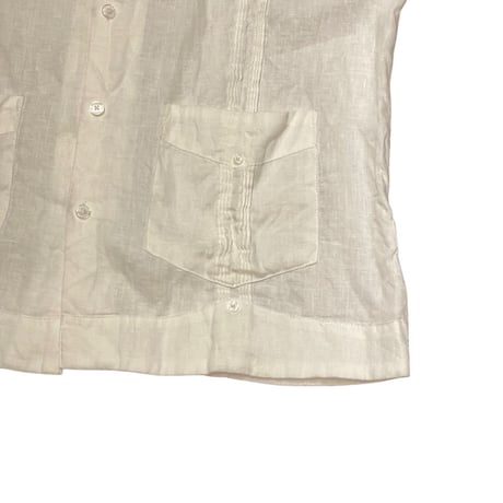00s- CUBAVERA Linen Guayabera shirt