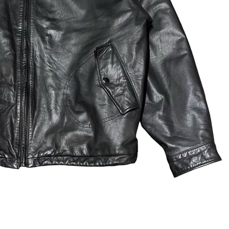 90s- DANIER Leather Bomber Jacket