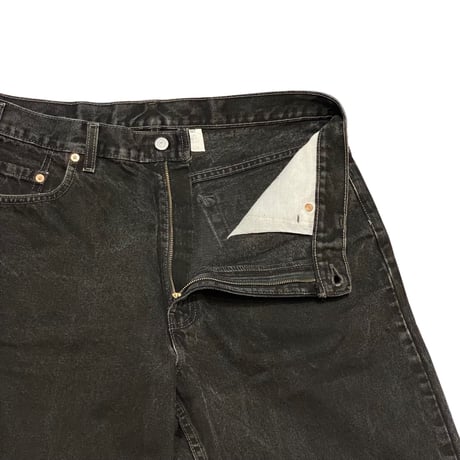 90s Levi’s 550 Cut Off Black Denim Pants