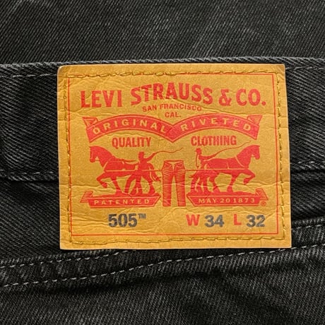 00s- Levi's 505 Black Denim Pants