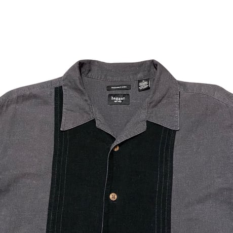 00s hagger Linen/Rayon Open Collar Shirt