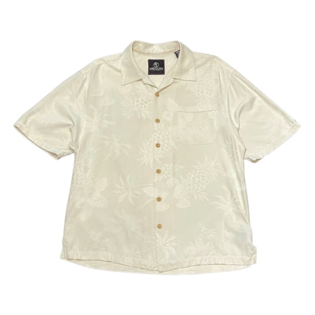 00s~ JAMAICAN JAXX Silk Open Collar Shirt