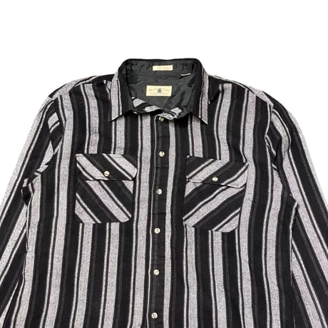 90s Northwest Territory Striped Acryl Shirt