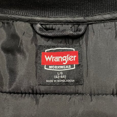 00s- Wrangler Quilting Duck Work Vest Size L
