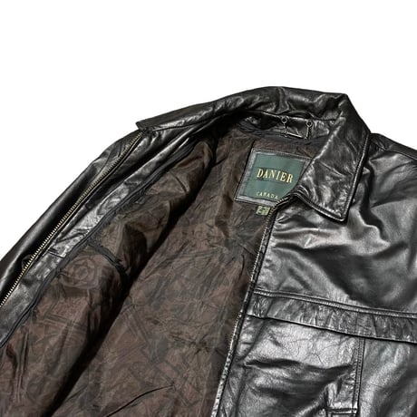 90s- DANIER Leather Jacket with Detachable Liner