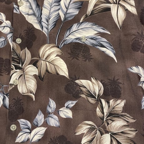 90s~ pierre cardin Rayon Aloha Shirt