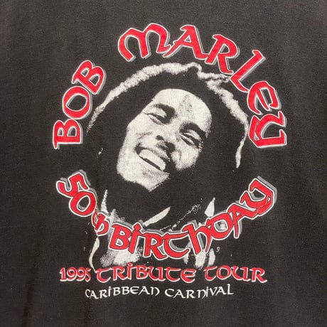 90s GILDAN Bob Marley "1 995 TRIBUTE TOUR - CARIBBEAN CARNIVAL" T-Shirt