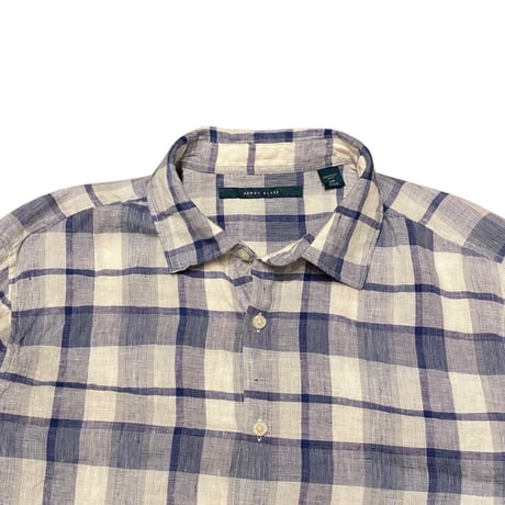 00s- PERRY ELLIS L/S Linen Shirt