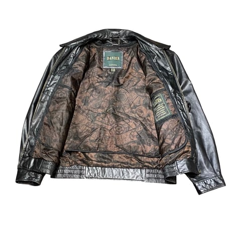 90s- DANIER Leather Jacket with Detachable Liner