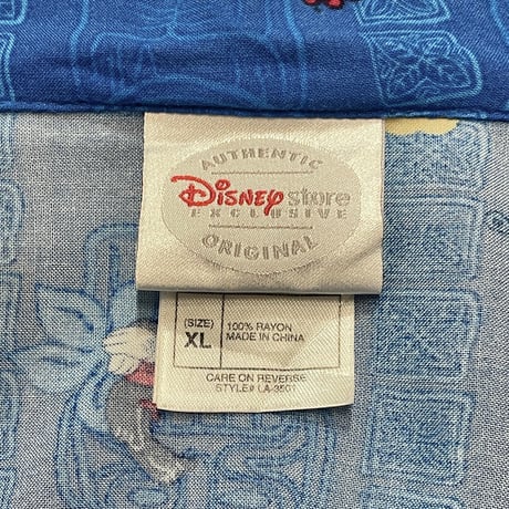 DISNEY Rayon Aloha Shirt