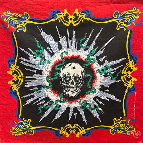 80s Skull & Snake Bandana #206