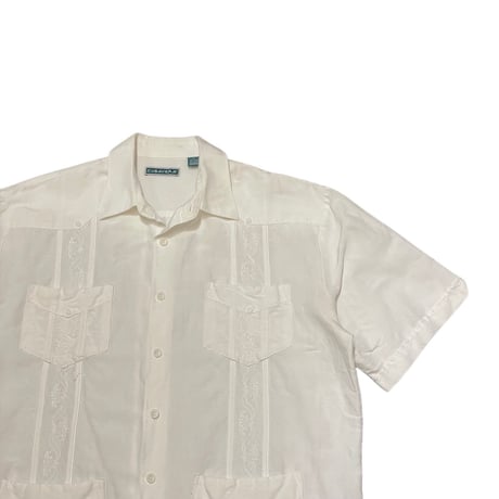 00s- CUBAVERA Linen Rayon Guayabera shirt