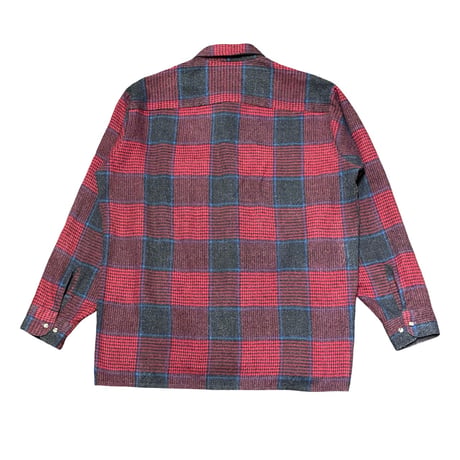 80s- VAN HEUSEN Acrylic Flannel Shirt