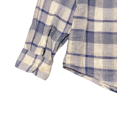 00s- PERRY ELLIS L/S Linen Shirt