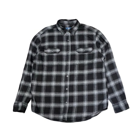 00s- GEORGE Cotton/Rayon Flannel Shirt