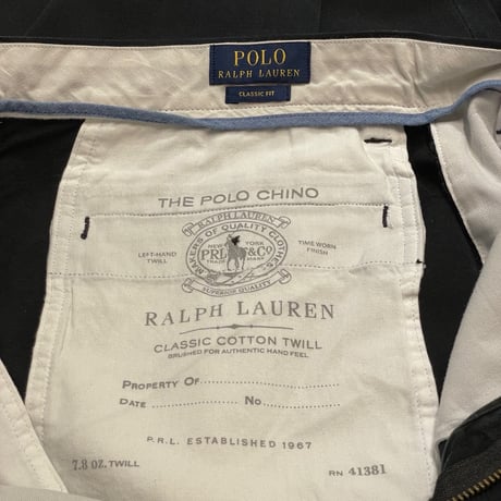 Polo Ralph Lauren Black Chino Pants