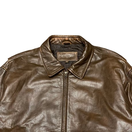90s- ST.JOHN'S BAY Leather Jacket