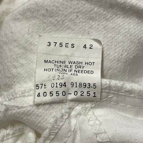 '94s Levi's 550 White Denim Pants
