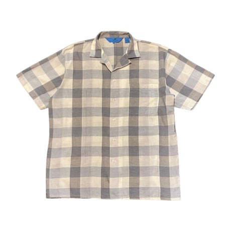 80s~ SOUTH BAY Poly/Cotton Plaid Shirt