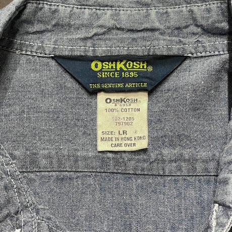 90s- OSH KOSH Cotton Chambray Work Shirt