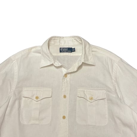 00s~ Polo Ralph Lauren Linen/Cotton Safari Shirt