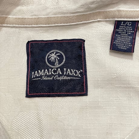00s~ JAMAICAN JAXX Silk Open Collar Shirt