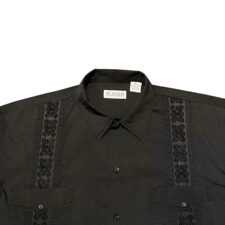 90s~ PLATOON Guayabera Shirt