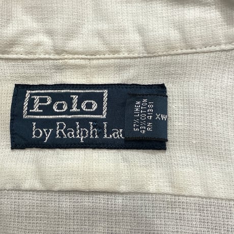00s~ Polo Ralph Lauren Linen/Cotton Safari Shirt