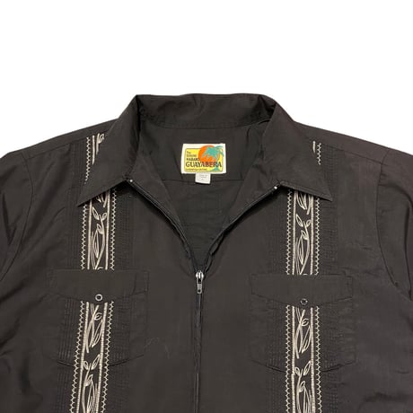 00s~ HABAND Guayabera Zip Shirt